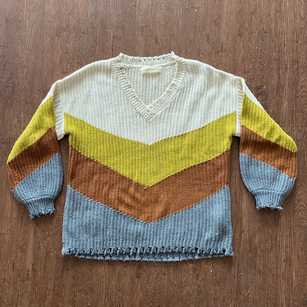 Sweet Jane Colorblock Sweater